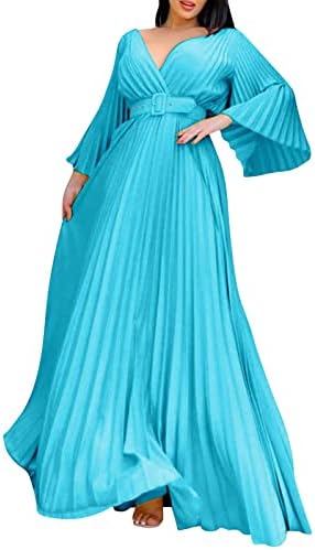 שמלת צ'מבריי חום חום פלוס שמלה בגודל לנשים שמלת מקסי גוף לנשים בגדי הוואי שרוול צולל נשים