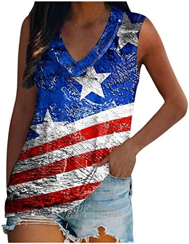 צ ' רלה אמריקאי פסים כוכב גרפי חולצות נשים ללא שרוולים צולל מחשוף מקרית פסים חולצות חולצות נערות