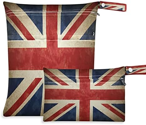 Djyqbfa וינטג 'בריטניה הגדולה דגל שקיות יבשות רטובות 2 יחידות שקיות רטובות אטומות למים שקיות יבשות רטובות לשימוש