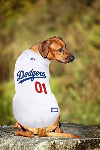 גופיית MLB לכלבים וחתולים - בייסבול לוס אנג'לס דודג'רס חיות מחמד, X -Large.
