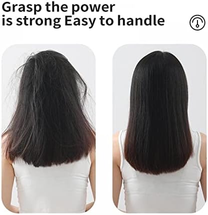 שיער מתולתל מסרק 2 ב -1 מברשת יישור חשמלי טמפרטורה קבועה שלילית מסרק שיער מתולתל רטוב יבש
