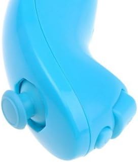 בקר משחק משחק נונצ'וק כחול נונצ'וק לקונסולת Wii של נינטנדו