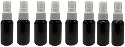 חוות טבעיות 1 גרם שחור BOSTON BPA בקבוקים בחינם - 8 אריזות מכולות ריקות הניתנות למילוי מחדש - שמנים אתרים מוצרי ניקוי - ארומתרפיה
