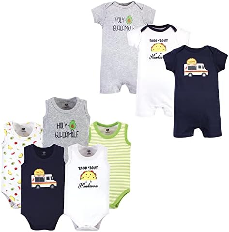 Boadson Baby Unisex-Baby Bodysuits and Rompers, 8 חלקים