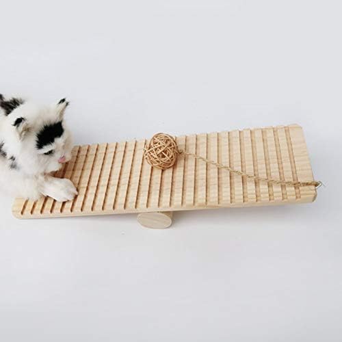 עמיד מצחיק עץ חתול מגרד לוח נדנדה שריטה כרית חתול גרדן איזון אימון צעצוע שריטות רפידות מקורה חתולים