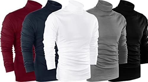 אוטופיה ללבוש חבילה של 5 פרימיום כותנה תערובת סרוג גולף גברים חולצה בסוודרים סוודר
