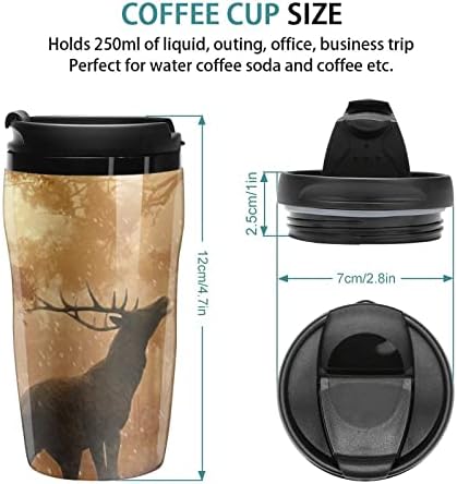 יער מוס מבודד ספל קפה בקבוק מים כוס קפה קפה ספל נסיעות כוס עם מכסה 350 מל