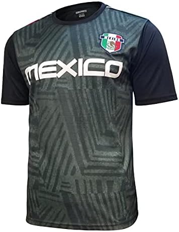 ספורט ספורט מקסיקו כדורגל חולצת טריקו-סגנון ג'רזי שרוול קצר אתלטי קבוצת הכדורגל הלאומית הקבוצת הלאומית גרפית TEE