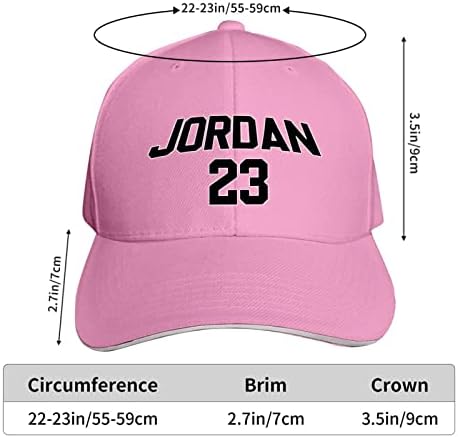 מספר כדורסל 23 ירדן יוניסקס כובע בייסבול מתכוונן כובע אבא כובעים כובע משאיות