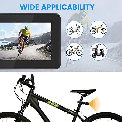 מראה אופניים כחולים אופניים, 1080p מצלמת תצוגה אחורית אופניים עם מסך 4.3 אינץ