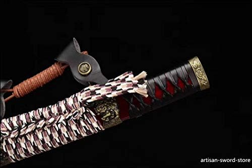 Pjxc חדש יפני חרב סמוראית טאצ'י T10 חימר מחוספס סאמה סאמה מאוד חדה