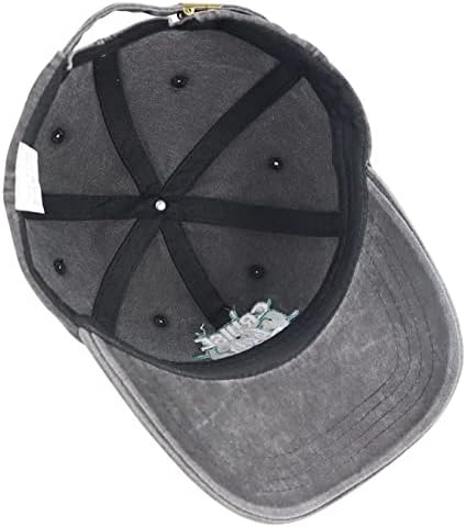 שיער שייט של GomThrpc לא אכפת כובעים לגברים נשים, כובע בייסבול של סירת ג'ינס כותנה רקומה מתכווננת, כובע בייסבול סירת
