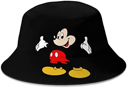כובע דלי עכבר מצויר לגברים נשים נוער, כובע שמש הפיך אריז