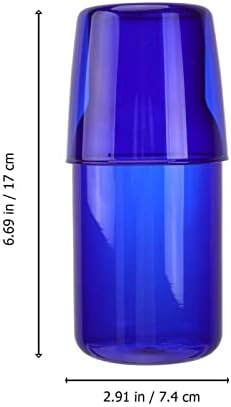 כוסות ויסקי של Upkoch זכוכית מים 1 סט מיטה מיטה מים גבוה