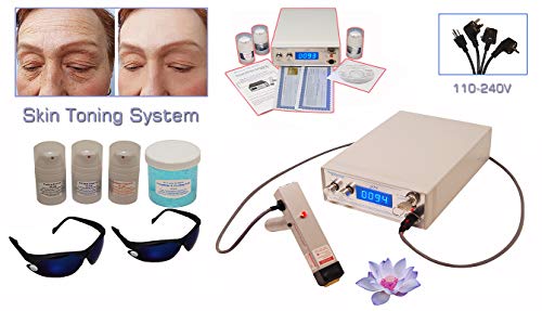 Sistema de tonificación y ajuste de diodos de pulso largo salon skin con kit de tratamiento de gel