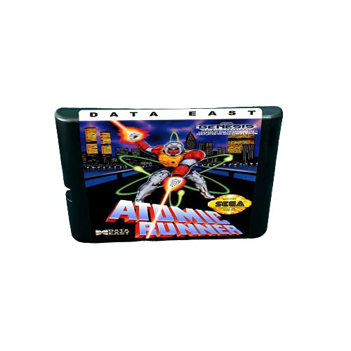 Aditi Atomic Runner - מחסנית משחקי MD 16 סיביות עבור קונסולת Megadrive Genesis