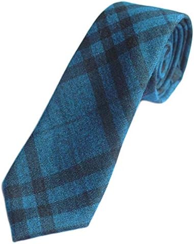 עניבה משובצת כותנה משובצת גברים עניבה רזה פסים קשמיר צמר עניבה רטרו טרטן ארוג עניבה עניבות