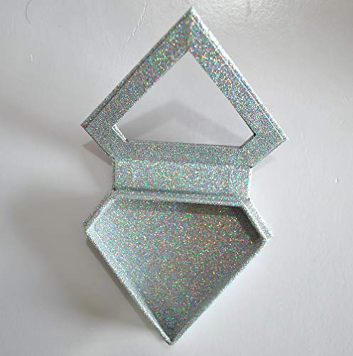 קופסת ריסים של יהלום סיטונאי 6 יחידות נצנצים 25 ממ קופסת ריסים עם מחזיקי ריסים