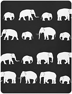 פילים לבנים ההולכים גיליונות עריסה לבנים חבילות בנות וגיליונות משחק ניידים גיליונות עריסה מיני ניידים גיליון