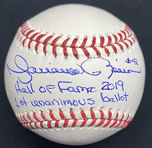 מריאנו ריברה היכל התהילה 2019 פה אחד פה אחד בייסבול חתום בייסבול JSA Loa - כדורי בייסבול עם חתימה