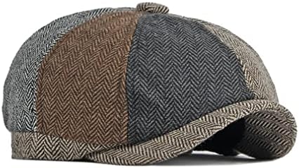 כובע ניוז בוי שטוח לגברים תערובת טוויד גטסבי קיבי קיסוס קלאסי כובע גולף כובע ניוז בוי נהיגה כובע ציד