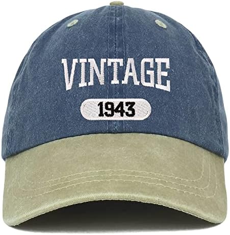 טרנדי הלבשה חנות בציר 1943 רקום 80 יום הולדת רך כתר שטף כותנה כובע