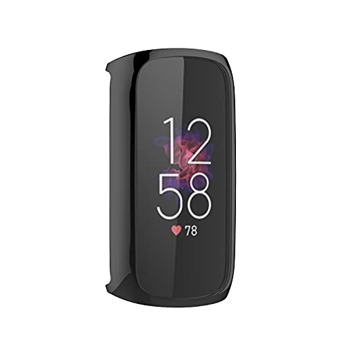 Eieuuk מגן מסך 3-חבילות גן TPU רך נתיב תואם עם Fitbit Luxe, כיסוי TPU מגן מסביב, מעטפת מארז אנטי-סקרטציה עבור שעון חכם Luxe,