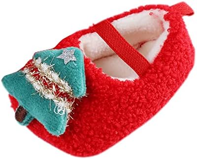 חג המולד חם נעלי רך נוח תינוקות פעוט נעלי התחממות נעלי תינוק בנות וטניס נעלי בנות