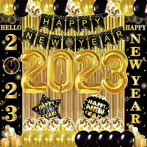 2023 קישוטים לשנה החדשה קישוטים לסילב השנה החדשה אספקת מסיבות ערב השנה החדשה 2023 קישוטים לשנים חדשות עם רקע השנה