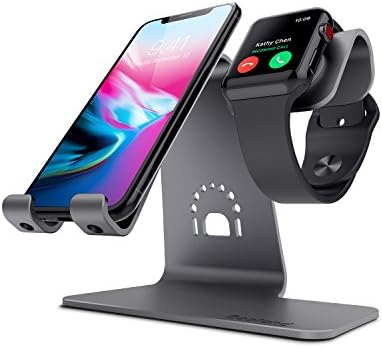 Bestand 2 ב 1 Apple iWatch Tharging Stand Holder ו- Thane Dock Tablet Tablet עבור Apple Watch/iPhone X/8plus/8/7 Plus/iPad