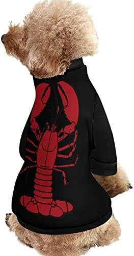 סווטשירט חיית מחמד של Lobstar Lobstar Red עם סרבל סרבל סוודר לפליס לחתול כלבים עם עיצוב