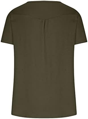 נשים קיץ חולצות 2023 מתגנדר מזדמן קצר שרוול צוות צוואר טיז אופנה בתוספת גודל רך רופף קפלים חולצת טי חולצה