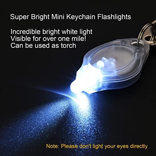 מחזיק מפתח LED מיני פנס אולטרה אור בהיר לפיד שרשרת מפתח עם וו, סוללות כלולות