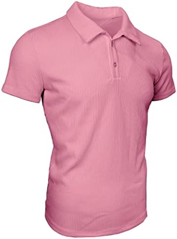 שריר CMDR חולצות פולו שרירים לגברים שרוול ארוך נמתח טי יבש מהיר טי יבש גולף טי טריק