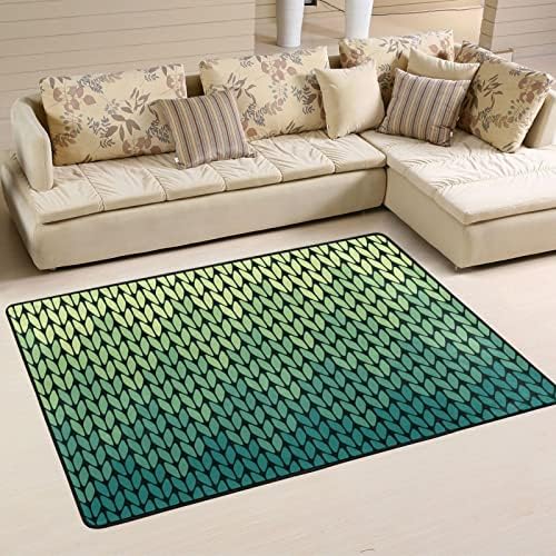 דפוס ירוק שיפוע שטיחים גדולים של שטיחי שטיחים משתלת שטיח פליימט שטיח שטיח לילדים משחק חדר שינה חדר סלון 4 'x 6', שטיח תפאורה