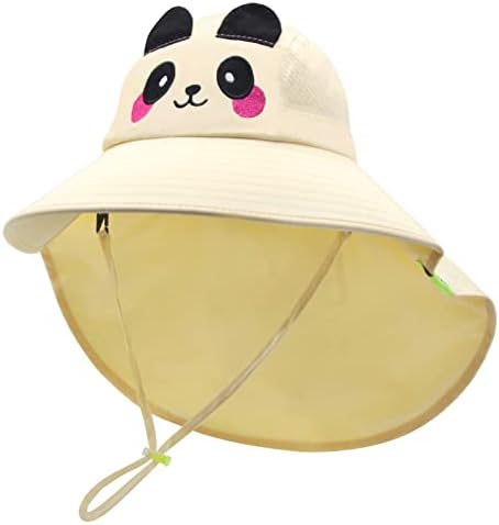 ילדים דלי כובע קיץ שמש הגנה גדול שוליים דייג כובע חוף בעלי החיים כובע עבור בני בנות