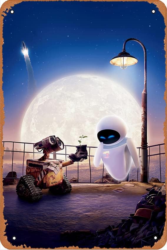 WALL.E פוסטרים איב איב אנימציה מדע פופולרי פוסטרים של שלטי פח מתכת וינטג