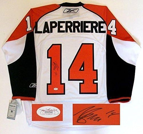 איאן Laperriere חתום פליירים 2010 גופיות גופיות JSA W - גופיות NHL עם חתימה
