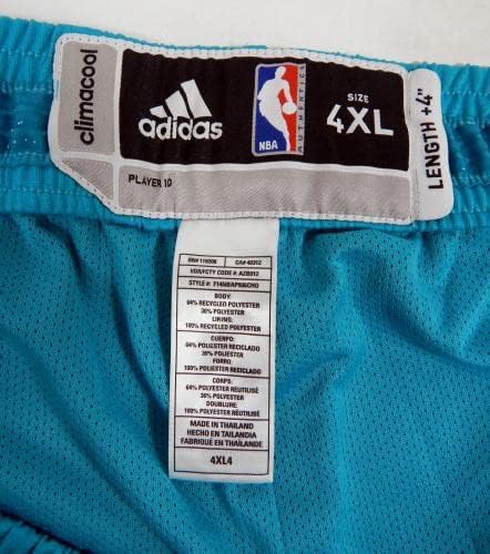 משחק שרלוט הורנטס 2014-15 הונפק מכנסיים קצרים 4xl DP41518 - משחק NBA בשימוש