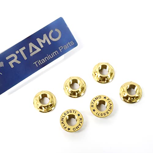 RTAMO M10 × 1.0 טיטניום אגוזים אגוזים משושים