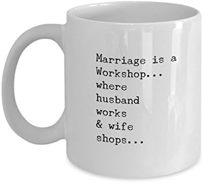 מתנת ספל קפה יום נישואים מצחיקה לנשים & מגבר; גברים שיש להם הכל-כוס נישואים לזוגות - מתנת בעל מאשתו או להיפך-האהבה