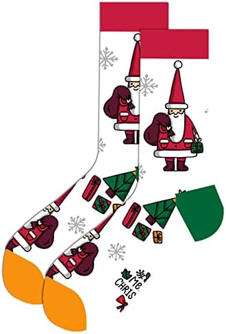 נשים גרביים גדולות בגודל גרבי חג המולד לנשים גרביים מדפיס גרביים מתנות כותנה גרבי אצבעות ארוכות נשים לבנות נשים