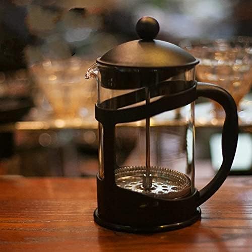 FSYSM סיר קפה מבודד פילטר בוכנה לוחץ זכוכית ניידת הכינו תה טיול סיר תה קומקום