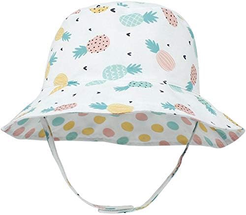 כובע שמש מקסנובה פעוט כובע קיץ upf 50+ כובע דלי הפיך ללבוש כפול ללבוש לתינוק