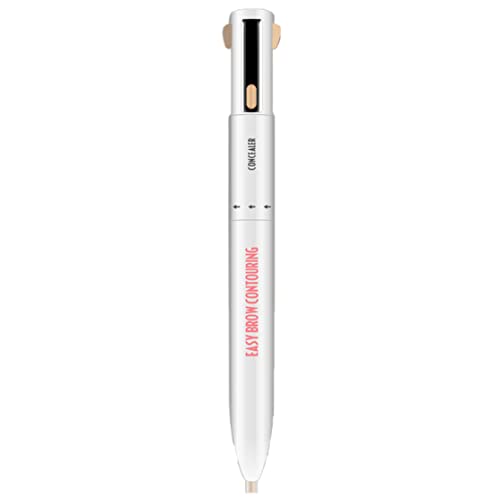 גבות עיפרון גבות קונטור עט יופי אספקת גבות קונטור עט 4 ב 1 לאורך זמן לסובב הגדרת המדגיש מצח עיפרון בינוני