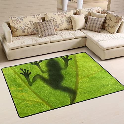 שטיח שטיח גדול של שטיח צפרדע צללים משתלת פליימאט שטיח לילדים משחק חדר שינה חדר חדר שינה 4 'x 6', שטיח תפאורה ביתית