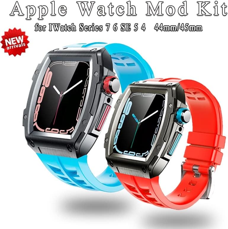 הוצי 44 ממ 45 ממ סט שינוי עבור Apple Watch 8 Mod Mod Cit